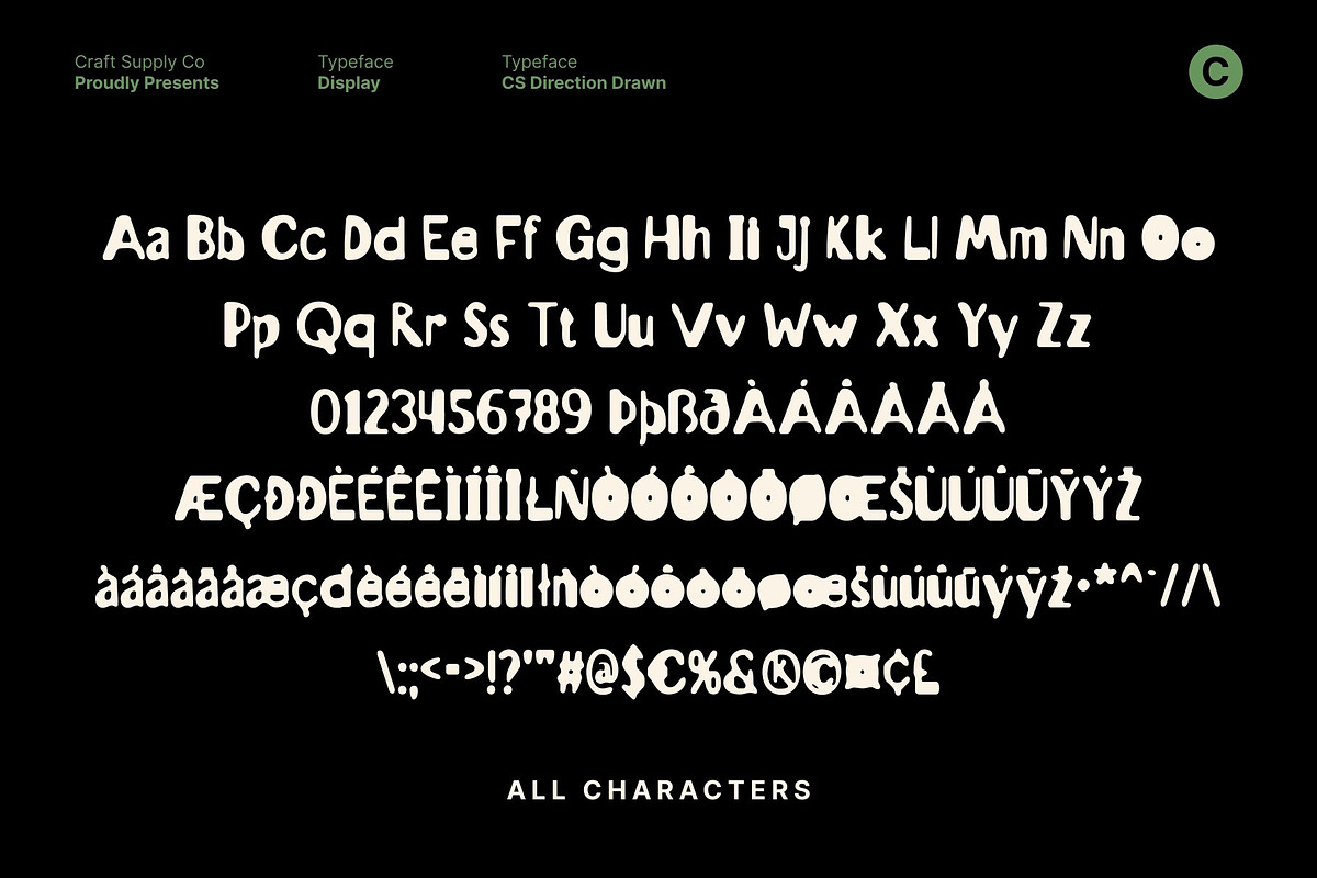 CS Direction Drawn, a Sans Serif Font by Craft Supply Co. (Photo 8 of 8)