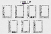 Procreate Vintage Nature Borders, a Brush Add-On by AW Studios (Thumbnail 3 of 9)
