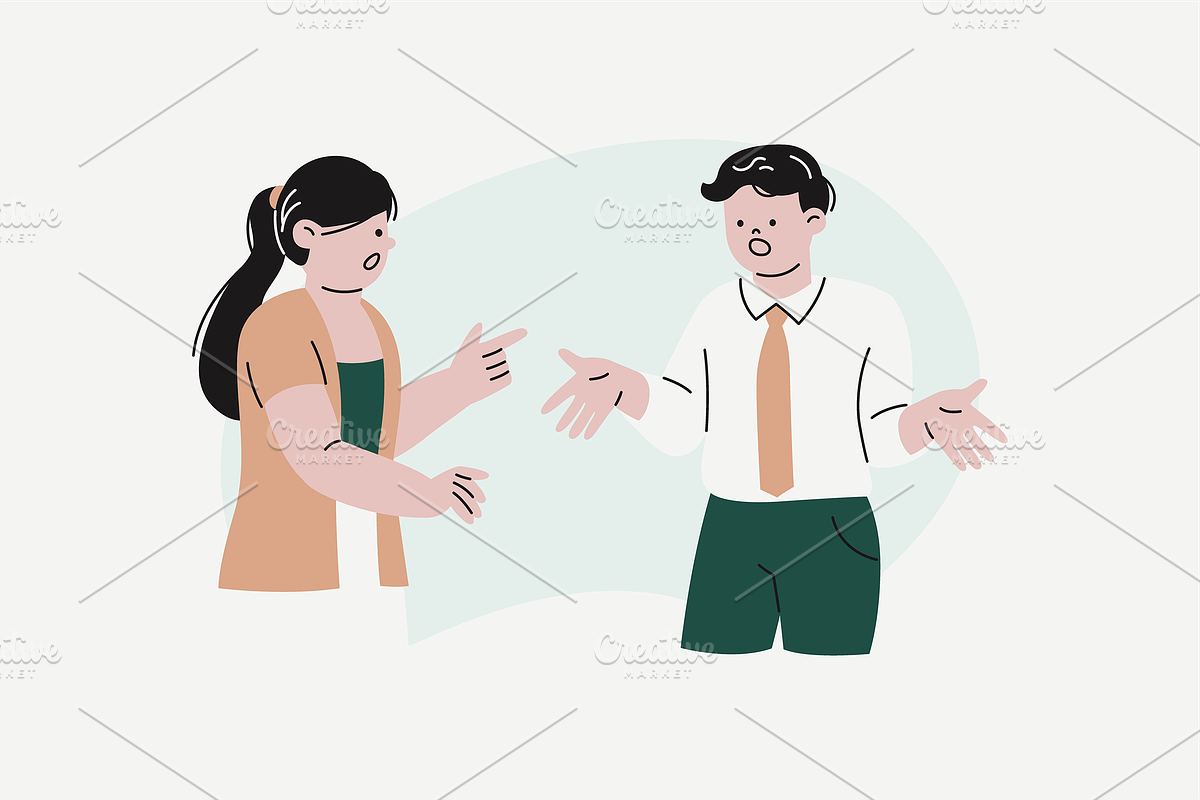 Management Conflict Illustration, an Object Graphic by Jump Studio (Photo 12 of 12)