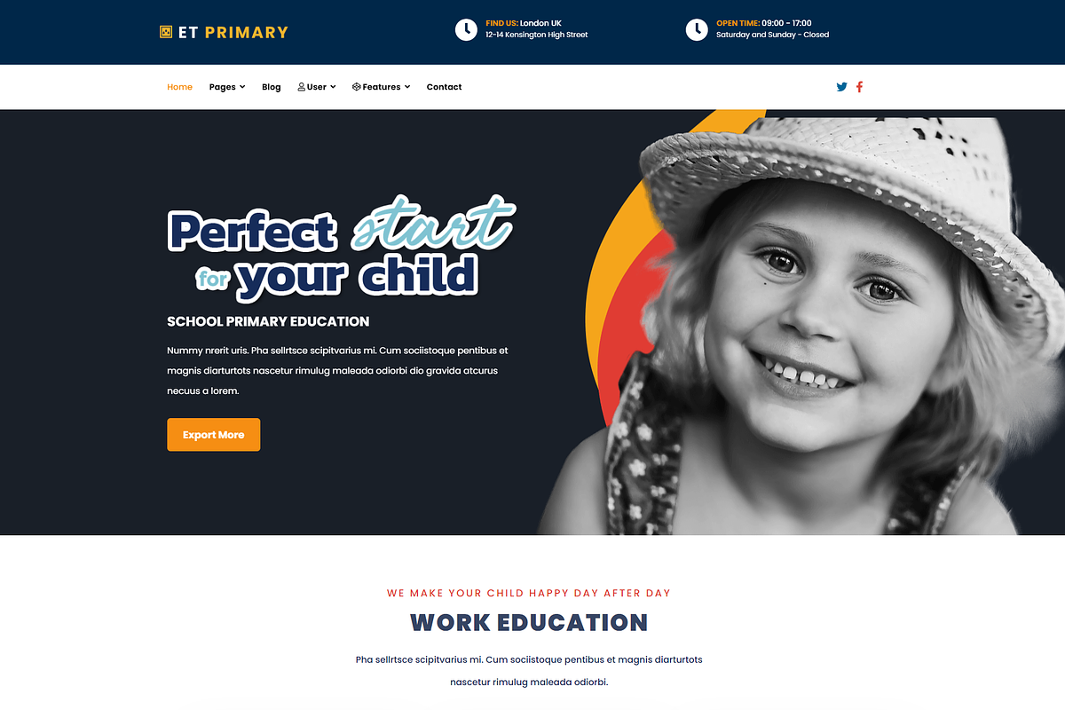 ET Primary - Primary School Template, a Websites & App Template by LTheme