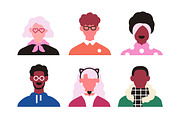 People face avatars, portraits set, a Person Illustration by Good Studio (Thumbnail 2 of 7)