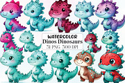 Funny Dinosaur Cute Dinosaurs, an Illustration by CraftArtStudio (Thumbnail 1 of 6)