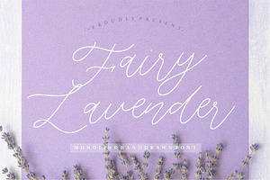 Fairy Lavender - Monoline Font