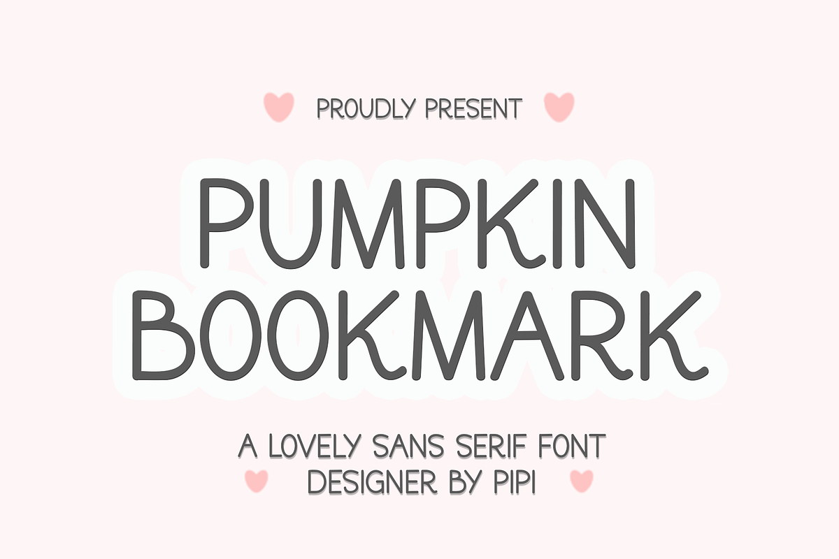 Pumpkin Bookmark, a Sans Serif Font by InermediaSTUDIO (Photo 1 of 8)