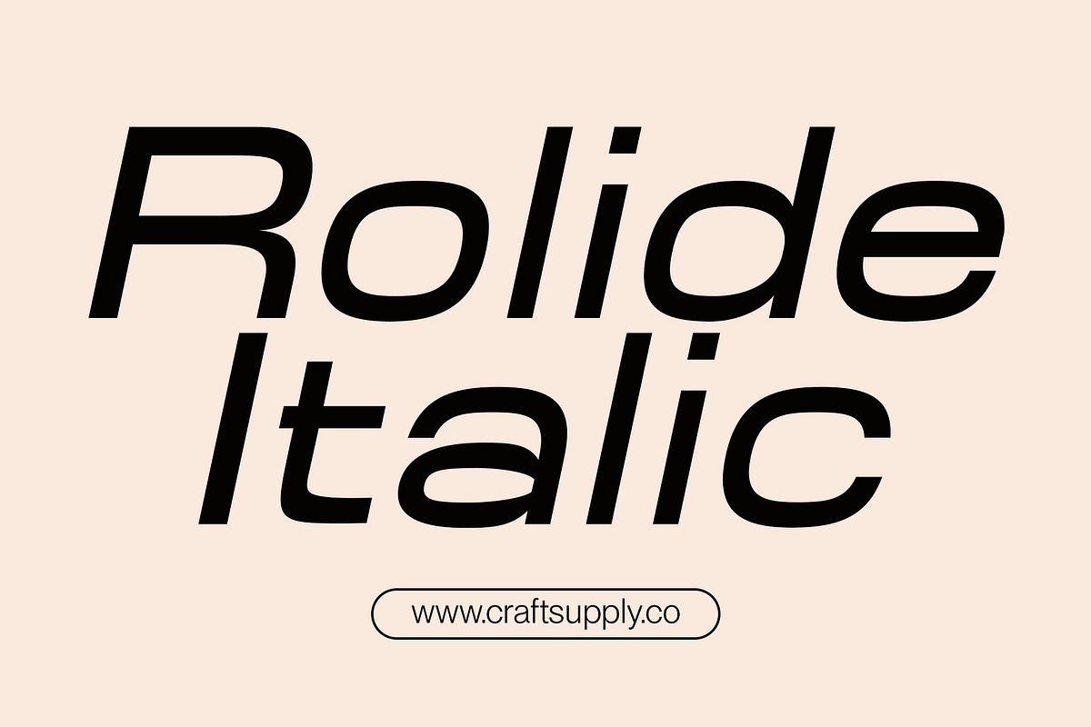 Rolide – Expanded Sans Serif, a Sans Serif Font by Craft Supply Co. (Photo 3 of 8)