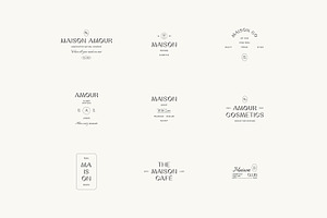 Maison Minimal Logo Kit Ai Eps Psd