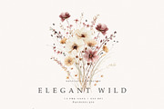 Elegant Wild Flowers, a Decorative Illustration by PeDe Designs (Thumbnail 5 of 8)
