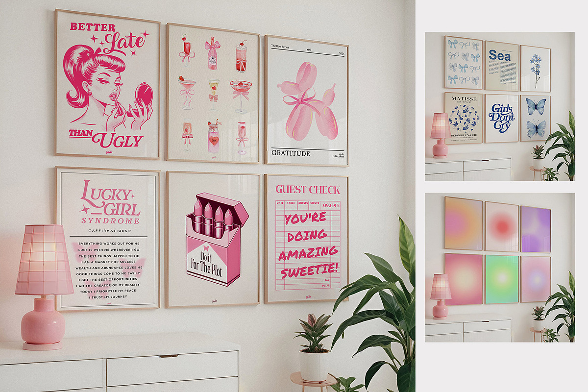 Cute Set of 6 Frame Mockup 5x7 Ratio, a Household Mockup by isjakimockups (Photo 6 of 6)