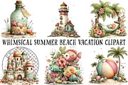 Whimsical Summer Beach Vacation Clip, an Illustration by OK Design (Thumbnail 2 of 6)