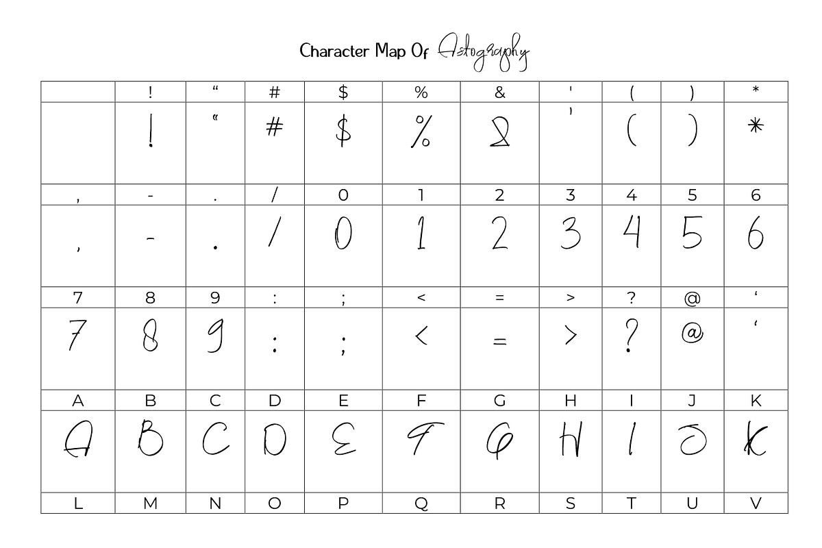 Astography signature font, a Handwritten Font by SSI.Scraps (Photo 9 of 13)