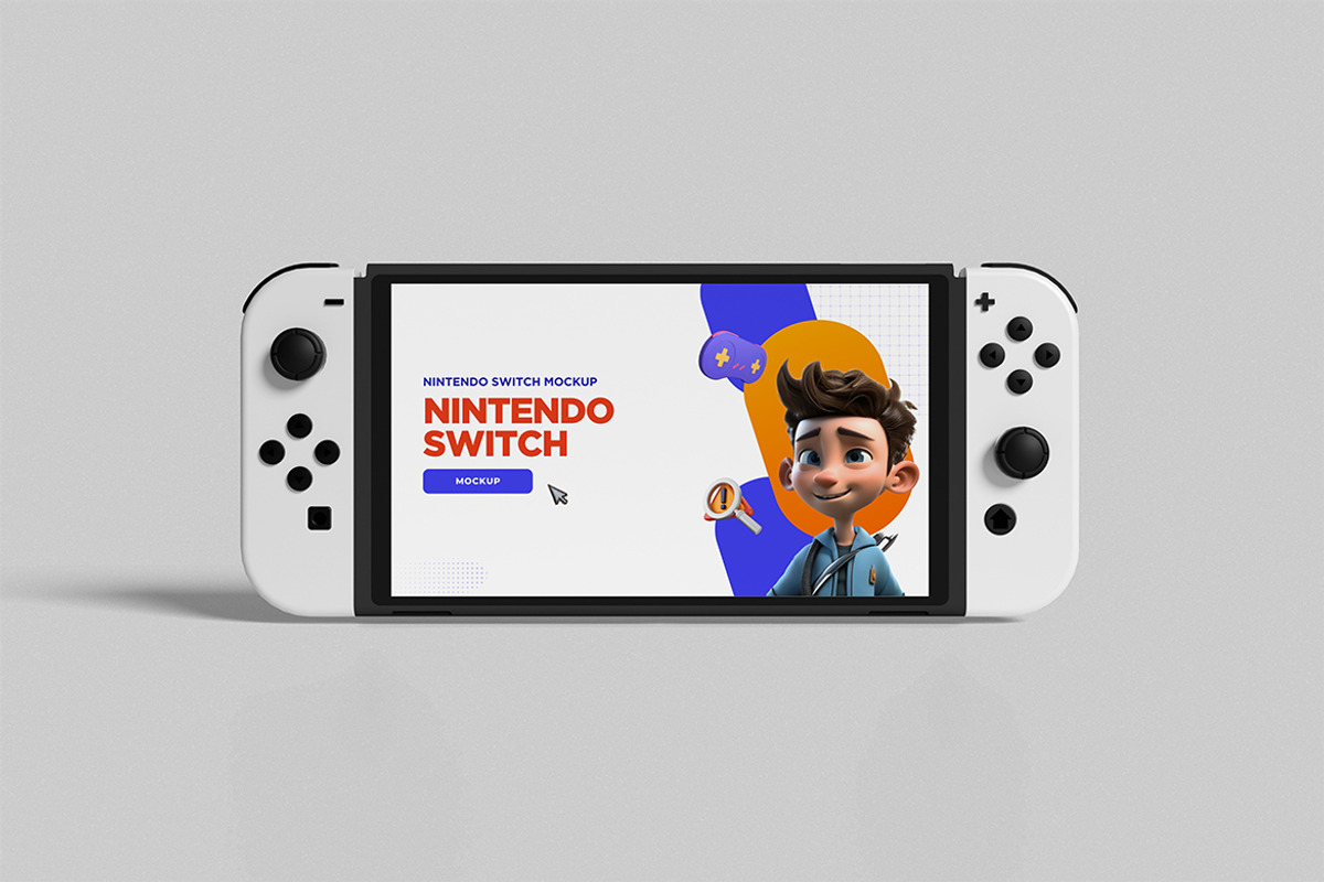 Nintendo Switch Mockup, a Product Mockup by swsi-studio (Photo 5 of 5)