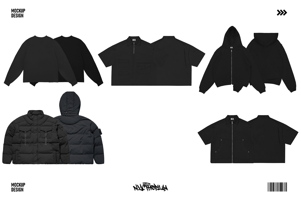 Clothing Mockup Streetwear Procreate, a Hoody Mockup by NYCTHOPILIA STUDIO (Photo 5 of 8)