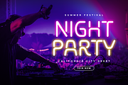 Flare - Neon Light Party Font, a Sans Serif Font by Hamz Studio (Thumbnail 7 of 8)