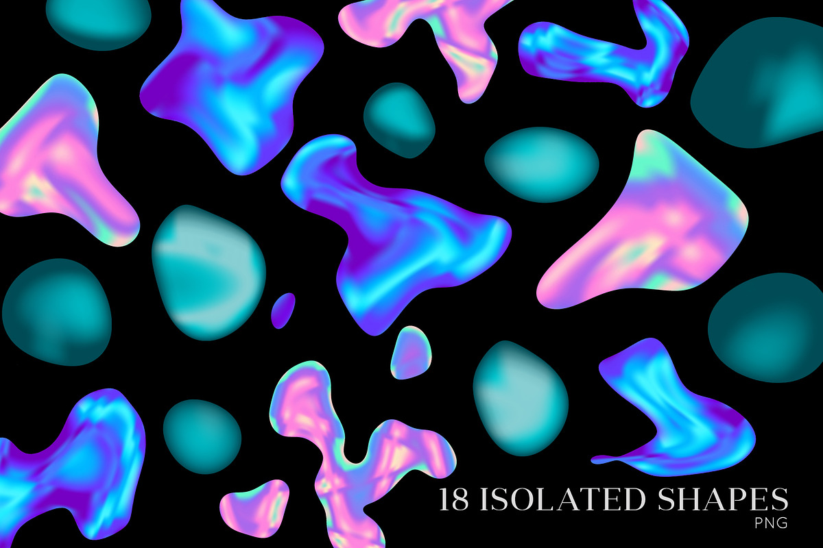 MODERN NEON GRADIENTS & SHAPES, a Pattern Graphic by Creativemaker (Photo 5 of 10)