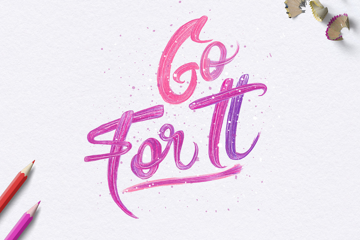 Pencils and Paint for Procreate, a Texture Graphic by iPad Calligraphy (Photo 9 of 9)