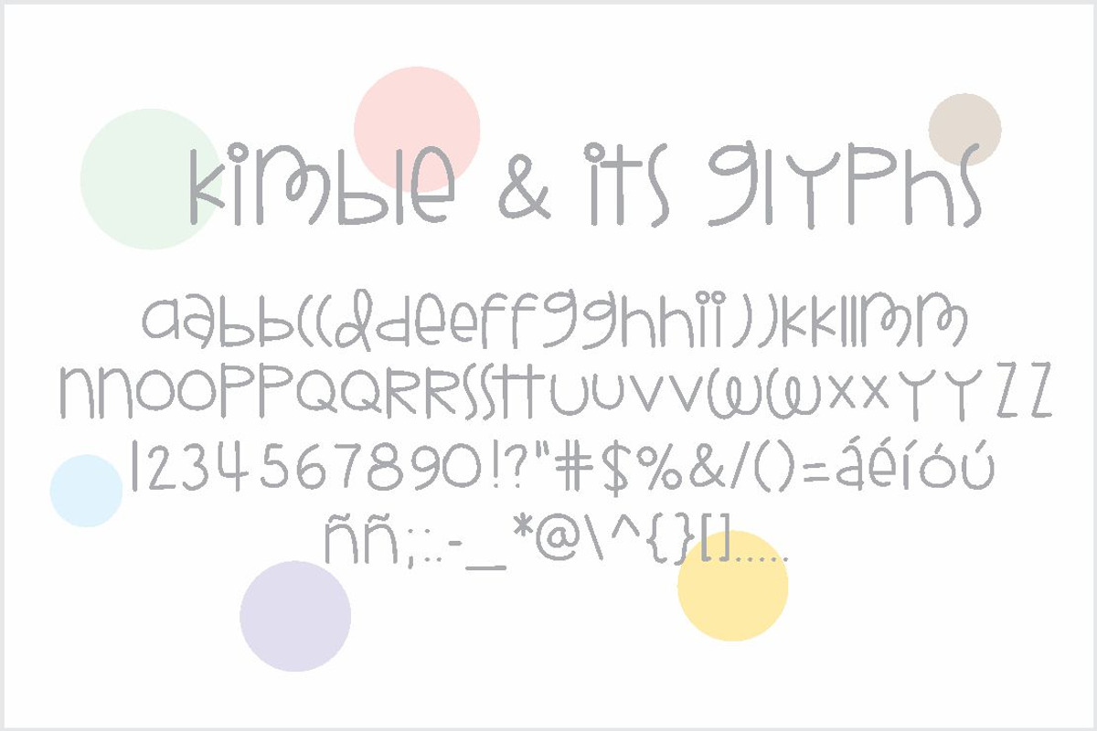 Kimble Font preview 2