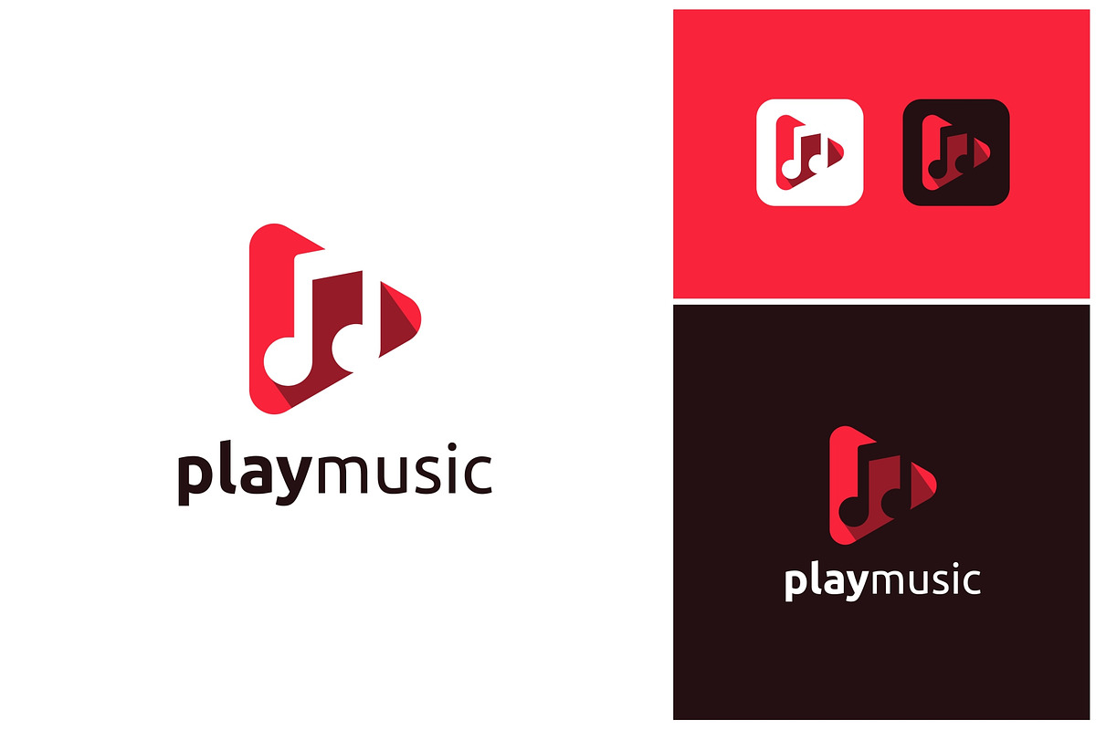 Video Music Play Button Logo, a Branding & Logo Template by ika trisiana (Photo 2 of 2)