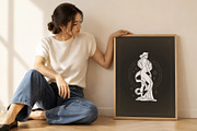 Virgo Zodiac Goddess Wall Art, a Person Illustration by Vasya Kobelev (Thumbnail 7 of 7)