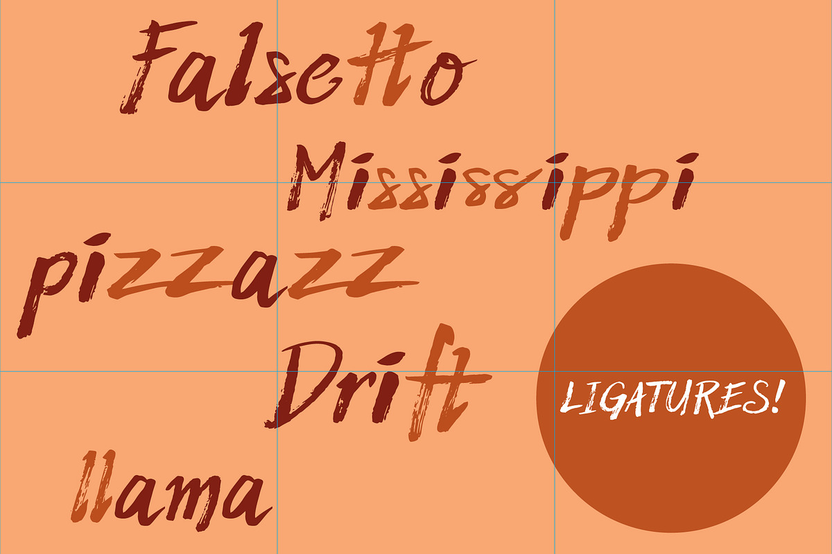 Nifty & Swifty - brush font, a Handwritten Font by Font Infusions (Photo 9 of 12)
