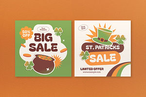 Playful St. Patrick's Sale Banner