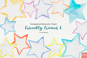 Watercolor Friendly Frames Bundle, an Object Graphic by LittleAcornGraphics (Thumbnail 10 of 10)