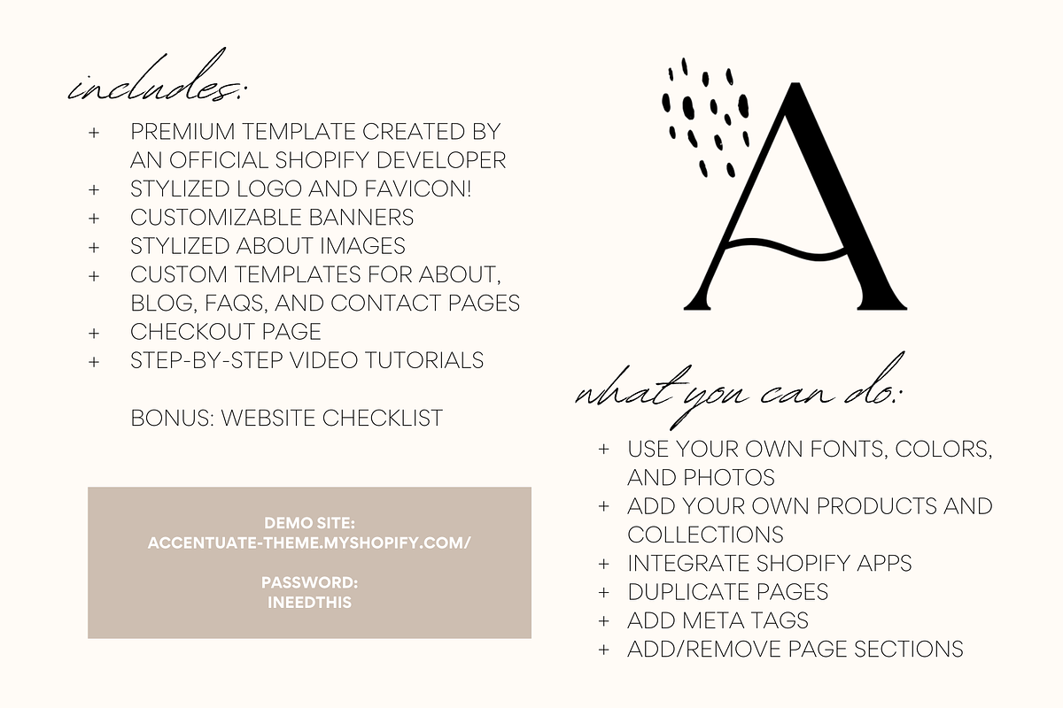 Boho Shopify Theme | Accentuate, a Templates & Theme by Easy Website Themes (Photo 8 of 8)