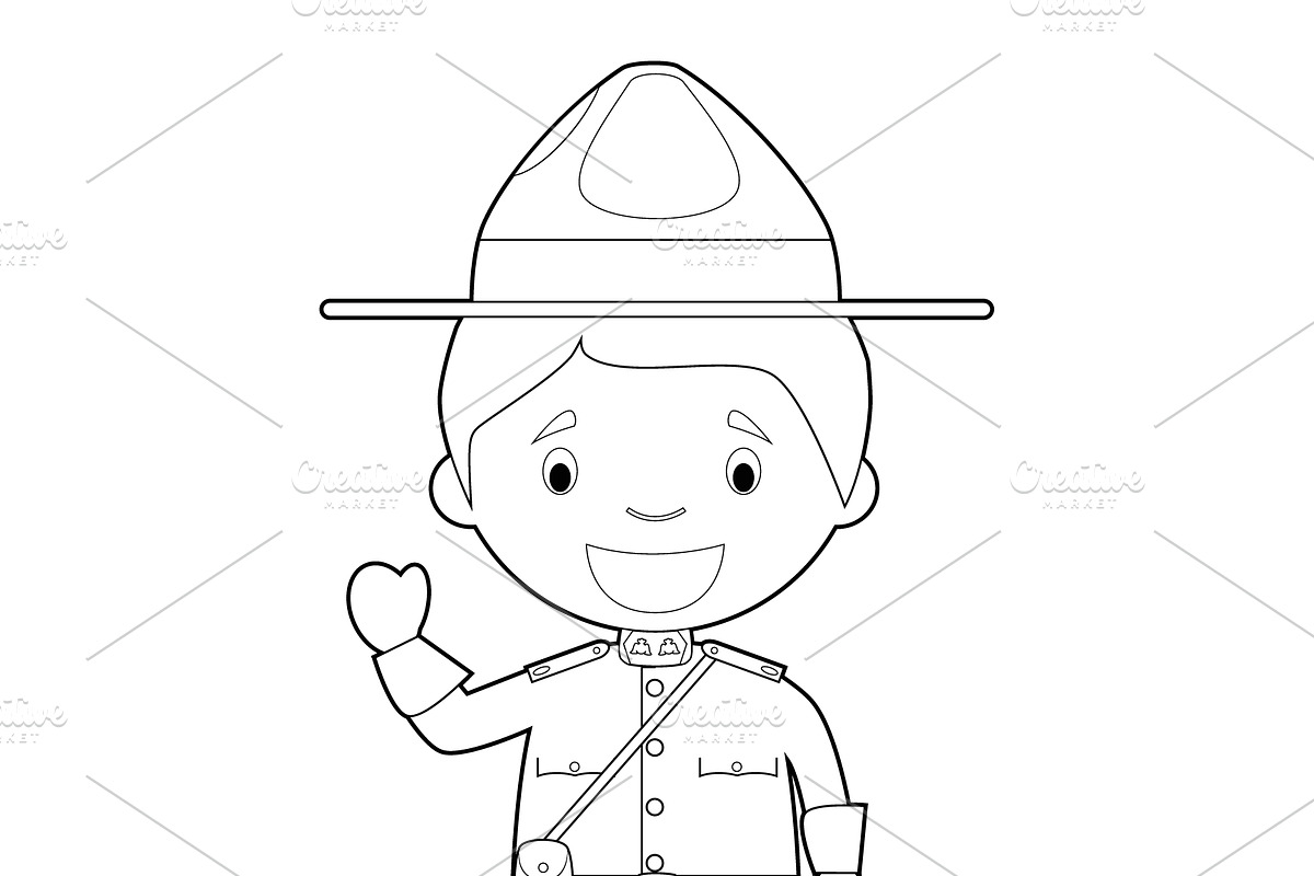 125x Kids of the World for Coloring, an Education Illustration by asantosg (Photo 7 of 23)