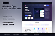 Cloud Operations SaaS Landing Page, an UI Kit Template by Pitchlook.Studio (Thumbnail 1 of 3)