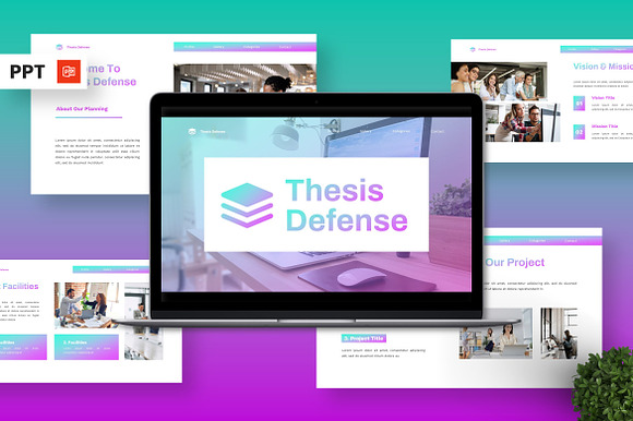 Thesis Defense - Education PPT preview 7