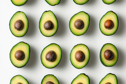 Avocado, alligator pear with half av, a Background Photo by Pixeness