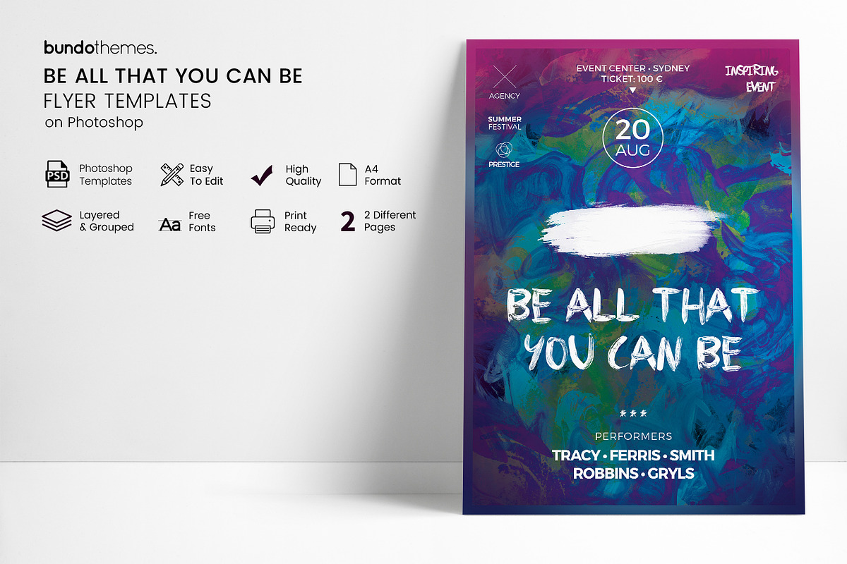 Be All That You Can Be Flyer, a Flyer Template by Bundo Themes (Photo 2 of 6)