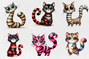 Quirky Cat Clipart Bundle, an Animal Illustration by Rose Art (Thumbnail 3 of 4)