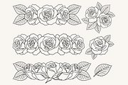 Rose Flower Line Art Illustration, a Decorative Illustration by Kusumaillustration (Thumbnail 5 of 11)