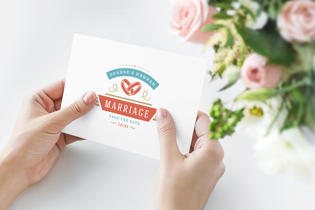 18 Wedding Logos and Badges, a Branding & Logo Template by Vasya Kobelev (Photo 8 of 13)