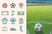 Soccer/Football Filled Icons BUNDLE, an Icon by Sargatal (Thumbnail 2 of 7)