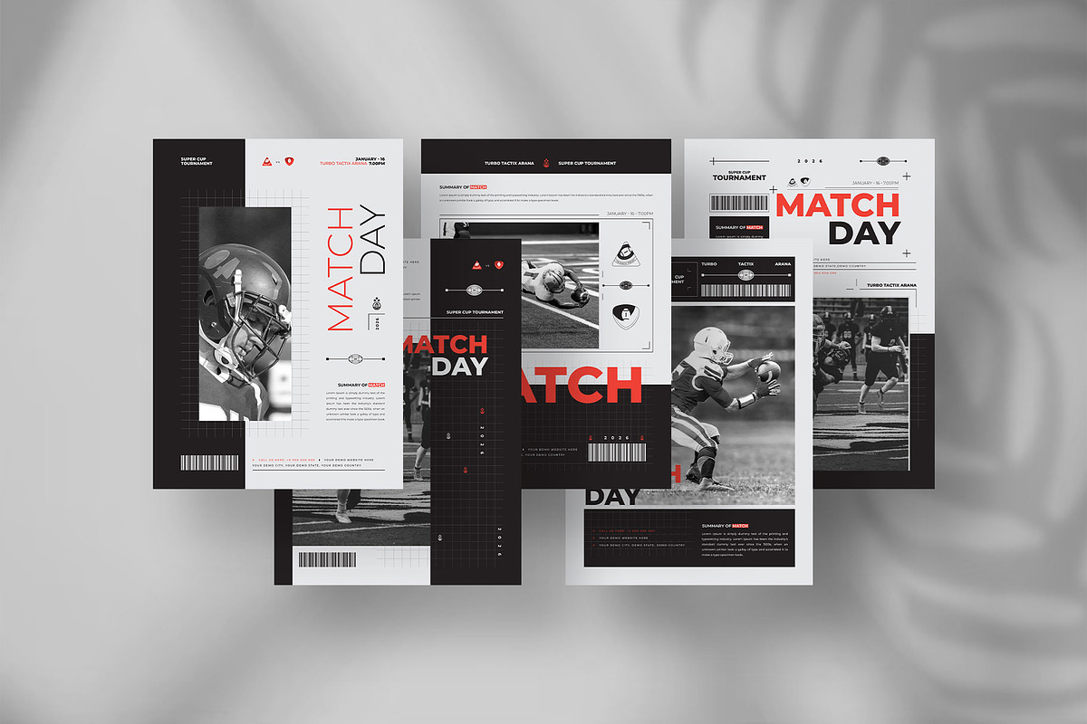 Football Matchday flyer template, a Flyer Template by Tanmoy Topu (Photo 1 of 6)