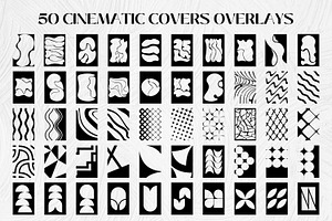 50 Cinematic Cover Overlay Clip Mask