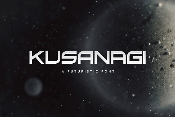 Kusanagi - Futuristic Font preview 7