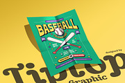 Retro Baseball Tournament Flyer, a Flyer Template by Tiptop Graphic (Thumbnail 5 of 5)