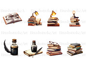Bookworm Clipart, Books, Reading PNG, an Education Illustration by BrushstrokeArtGB (Thumbnail 5 of 9)