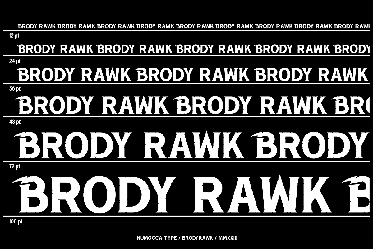 Brody Rawk, a Blackletter Font by inumocca_type (Photo 9 of 14)