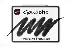 Gouache brushes for Procreate