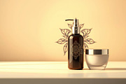 63 Skincare Bottle & Jar Set Mockup, an Advertising Mockup by adenpinkstore (Thumbnail 12 of 25)