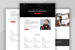 Portfolio Landing Page Template, a Bootstrap Template by nandinigraphics