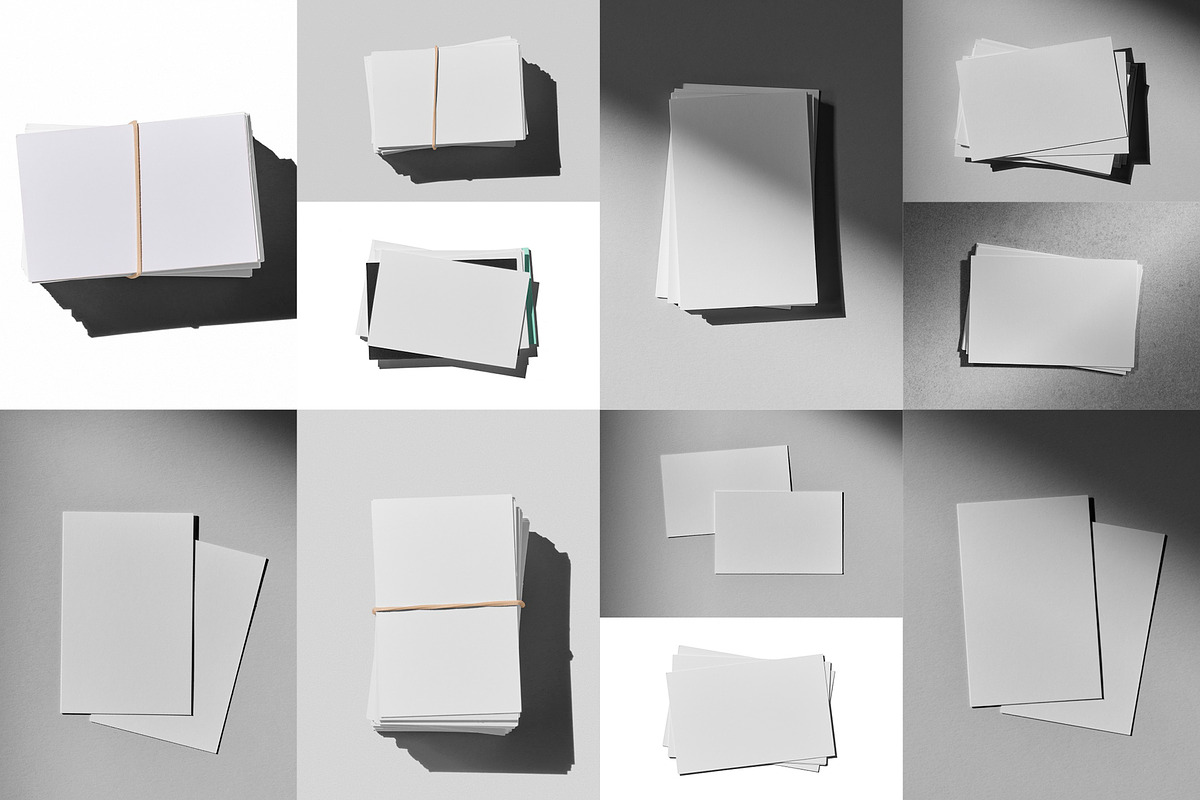 Overhead Business Card Set, a Merchandise Mockup by Moixo studio (Photo 7 of 7)