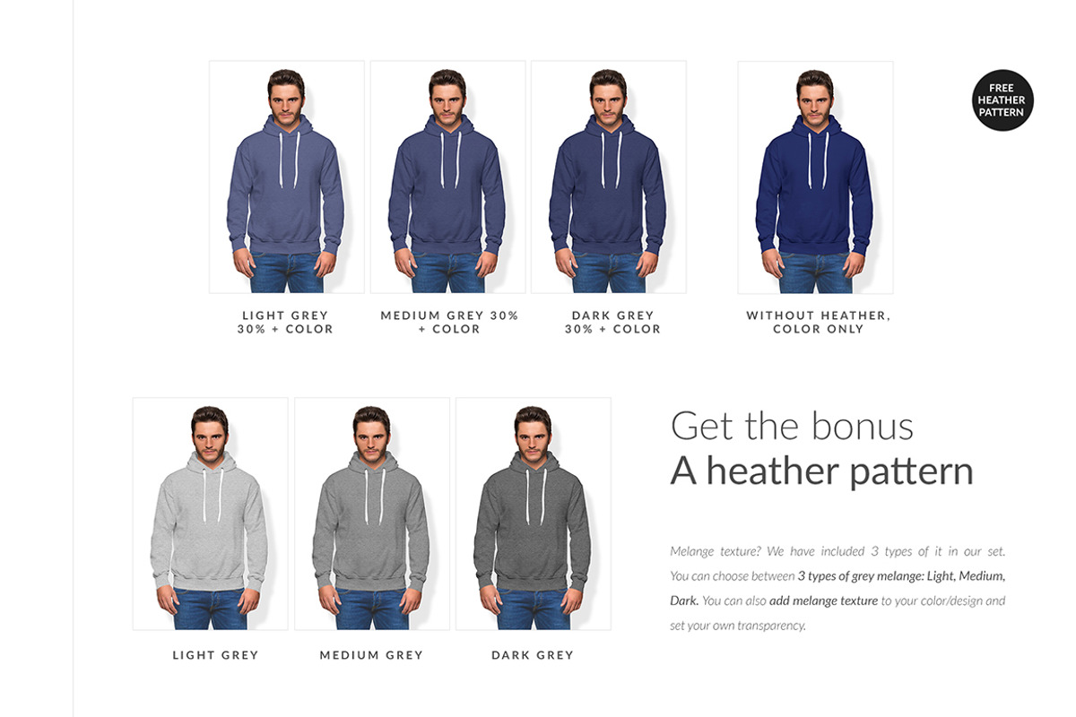 Men Hoodie Mock-ups Set FREE DEMO, a Books & Magazine Mockup by Apparel_Mockups (Photo 14 of 25)