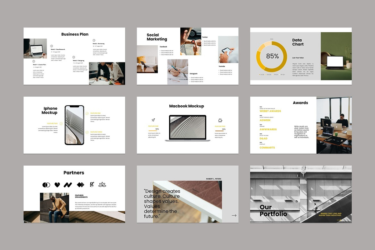 Digital Agency PowerPoint Template, a Presentation Template by Bervisual