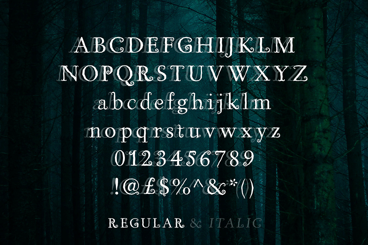 Billy Witch -spellbinding serif font, a Serif Font by Little Type Factory (Photo 9 of 13)