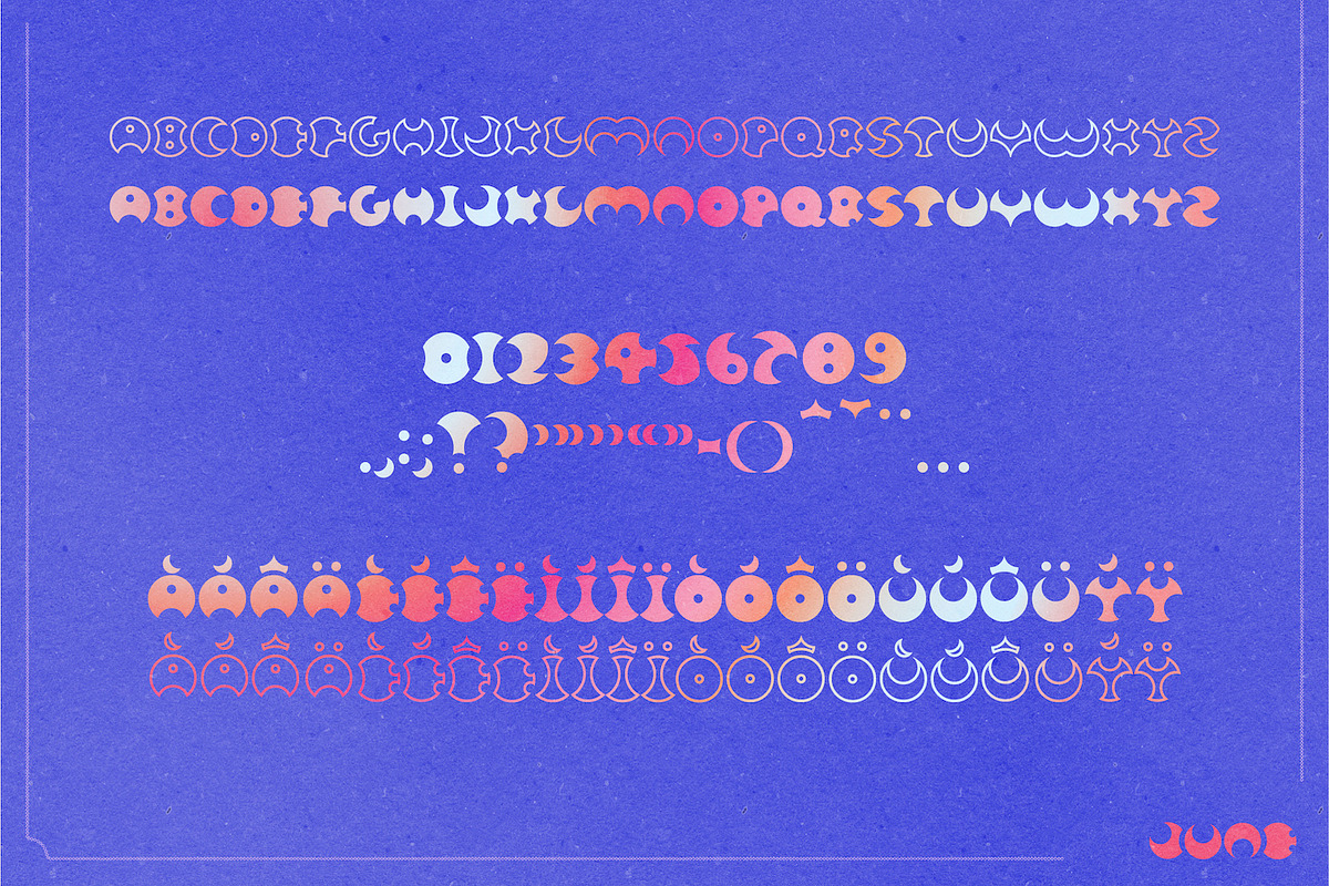 Retro Cyber Lunar Font Moon Typeface, a Symbol Font by InkCloudDesign (Photo 3 of 11)