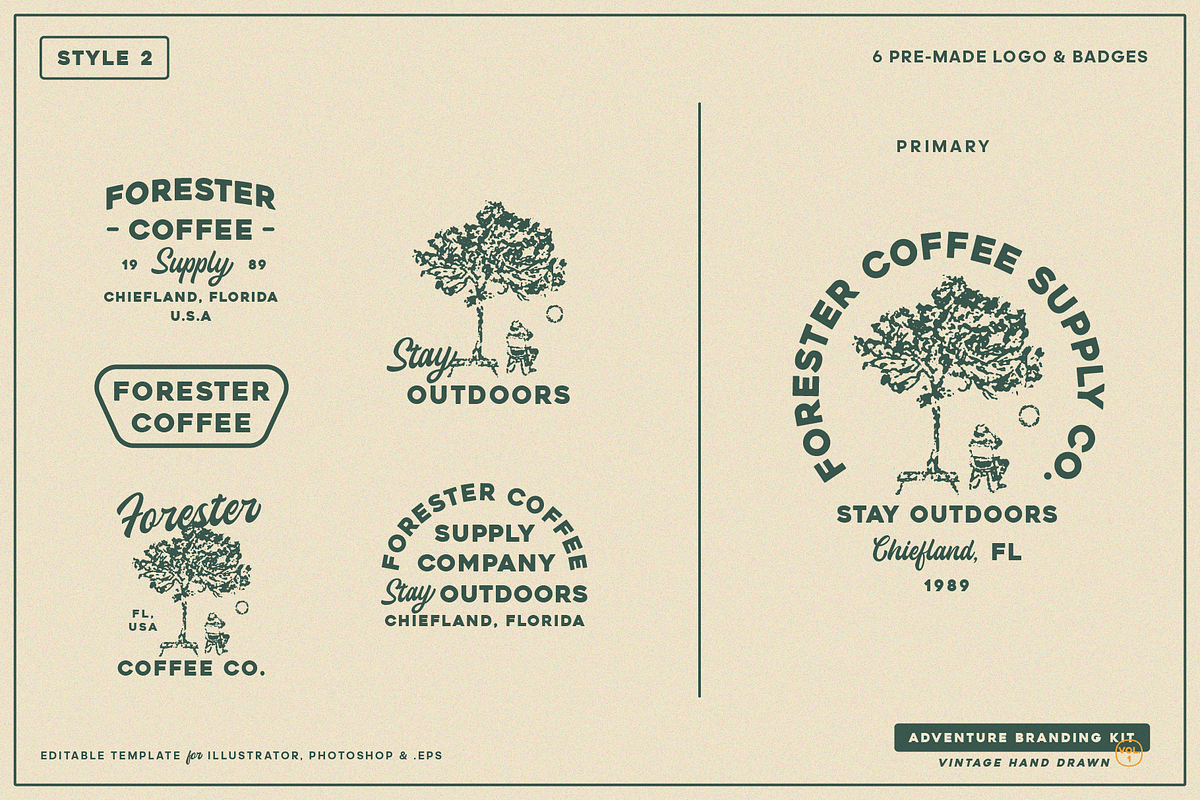 Adventure Branding Kit, a Branding & Logo Template by Refolve Design (Photo 3 of 29)